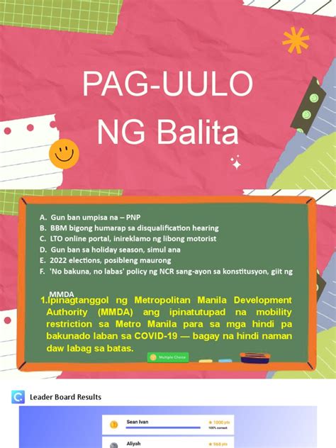 Pag uulo.